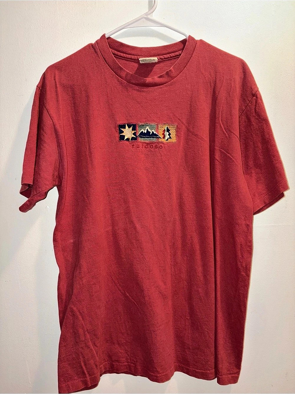 Rudioso Embroidered Red Short Sleeve Tee